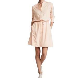 $495 NWOT Grey Jason Wu Pale Rose Tie Waist Mini Shirt Dress Size 4